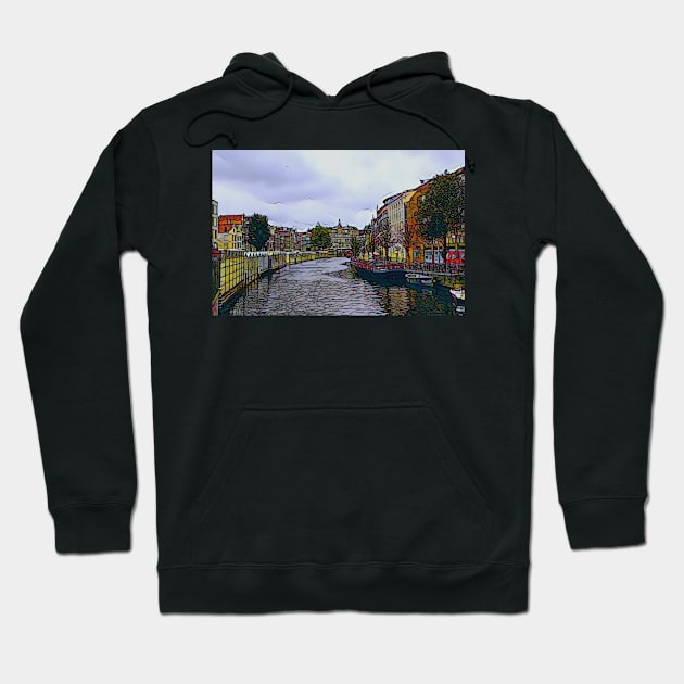 Evening at Amsterdam Hoodie by mcol9955